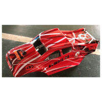 DHK RC อะไหล่รถยนต์8384-008รุ่นใหม่ผีดิบ8e สีแดงพิมพ์ร่างกาย (ร่างกายพีวีซี)