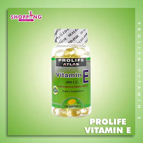 PROLIFE VITAMINE E / 1BOTTLE / 100 SOFTGELS / DIETARY SUPPLEMENTS