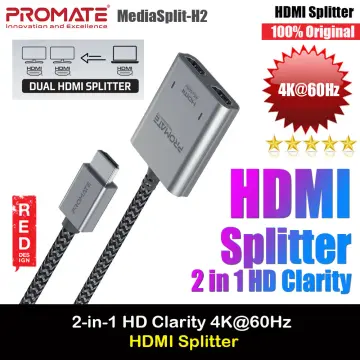 4K@60Hz HDMI Splitter with Dual HDMI Output – Promate Technologies