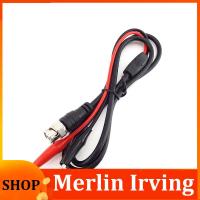 Merlin Irving Shop 1M BNC Male Plug Connector Cable to Dual Alligator Clip DIY Test Probe Leads Wires Crocodile Clips Roach