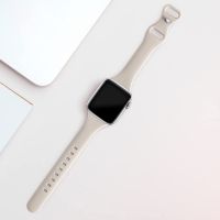 gdfhfj Slim Silicone Strap For Apple Watch Ultra Band 49mm Series 8 7 6 SE 44mm 40mm 41mm 45mm iWatch Bracelet 42mm 38mm Narrow Bands