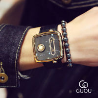 Guou Brand Woman Fashion Square Dial Analog Wristwatch Waterproof Quartz Lady Watch Calendar personality Sports Wrist Watche