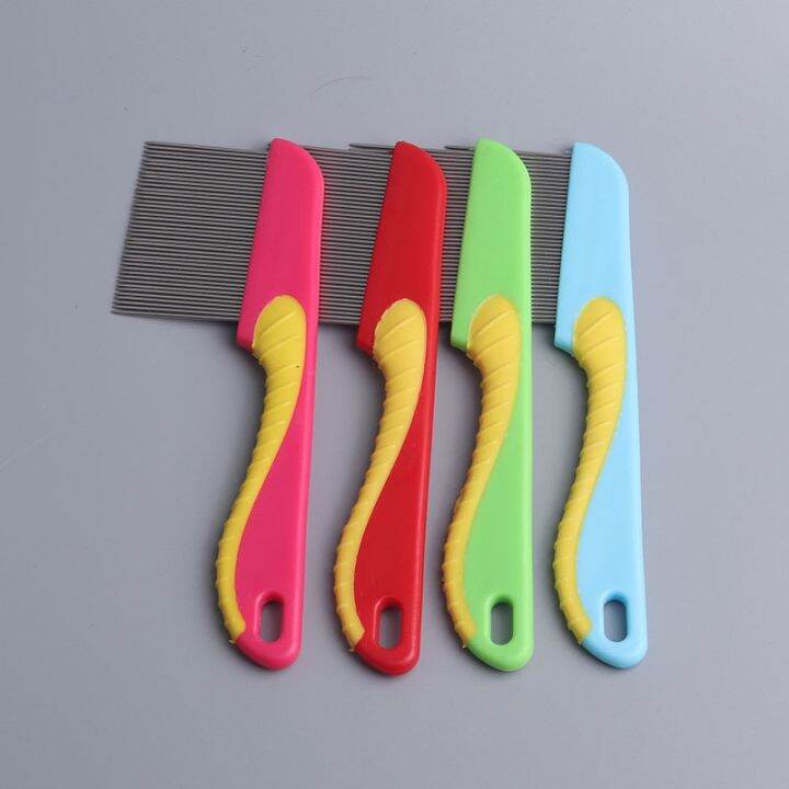 cc-1pcs-durable-household-4colors-pets-supplies-dog-hair-abs-tpr-stainless-handle-anti-lice-comb