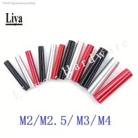 ◙☜ 5-10pcs M2 M2.5 m3 M4 M5 red black sliver round aluminum standoff Column rods Round Aluminum Spacer for RC multirotors