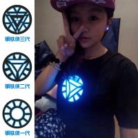 §เสื้อยืดแขนสั้น พิมพ์ลาย Marvel มีไฟ led เรืองแสง