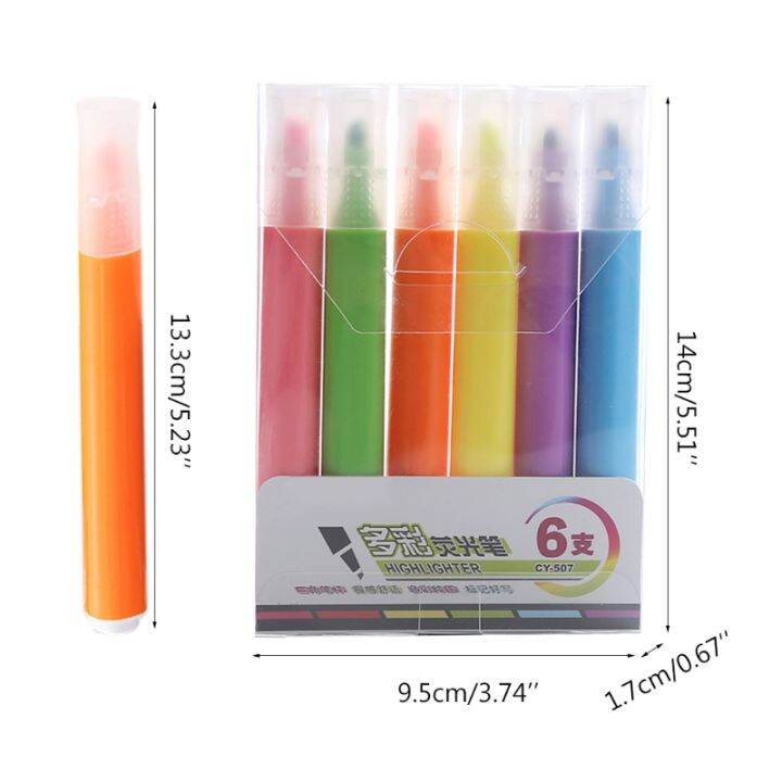 6pcs-candy-color-highlighters-pens-set-multifunctional-markers-pens-for-students