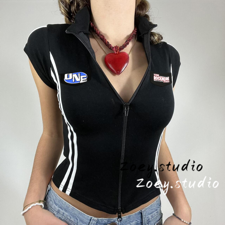 zoey-studio-เสื้อครอป-เสื้อยืด-ชุดเซ็ทผู้หญิง-เสื้อยืดคอกลม-เสื้อยืด-ผญสวย-ๆ-เวอร์ชั่นเกาหลี-ผ้าคอตตอน-ใส่สบาย-เรียบง่าย-2023new-36z230908