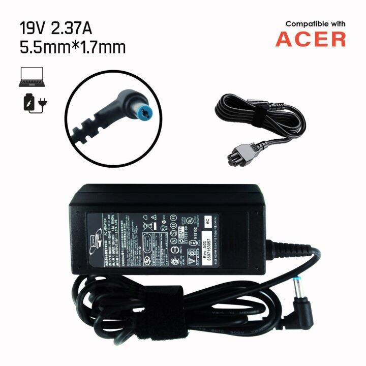 Acer laptop charger model: ADP-45FE F, A13-045N2A, ADP-45HE D, ADP-4SHE ...