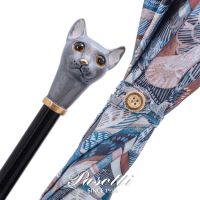 Pasotti Grey Cat Umbrella