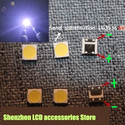 【In-demand】 【2023 NEW】 【User-friendly】 แถบไฟไฟเรืองแสงทีวี Led ทดแทนสำหรับ LCD ทีวีมีไฟ200ชิ้น/ล็อตไดโอดเปล่งแสง3535 LED แบบ SMD 6โวลต์