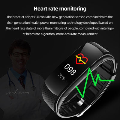 HotSmart Watch ขั้นตอนที่เคาน์เตอร์สวมใส่นาฬิกาอัตราการเต้นหัวใจความดันโลหิตออกซิเจนในเลือดตรวจสอบ USB ชาร์จโดยตรงสำหรับการออกกำลังกายกลางแจ้ง