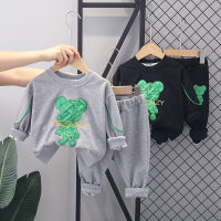 IENENS Baby Clothes Sets Sweatshirt + Pants Suits Long Sleeves Girl Boys Sports Clothing Outfits Kids Casual Wear Tracksuits