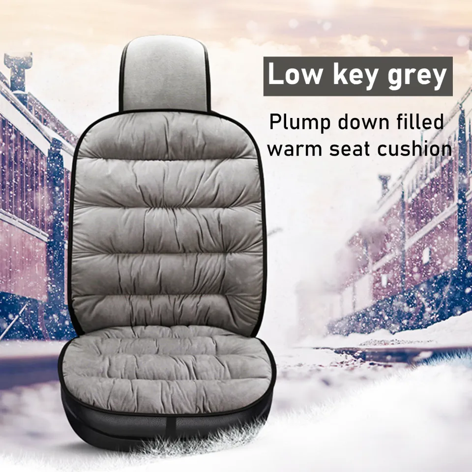 2022 Upgrade Universal Front Car Plush Seat Cover Cushion Comfortable  Protection Pad Mat Voiture Pad Winter Warm Car Seat Cushion