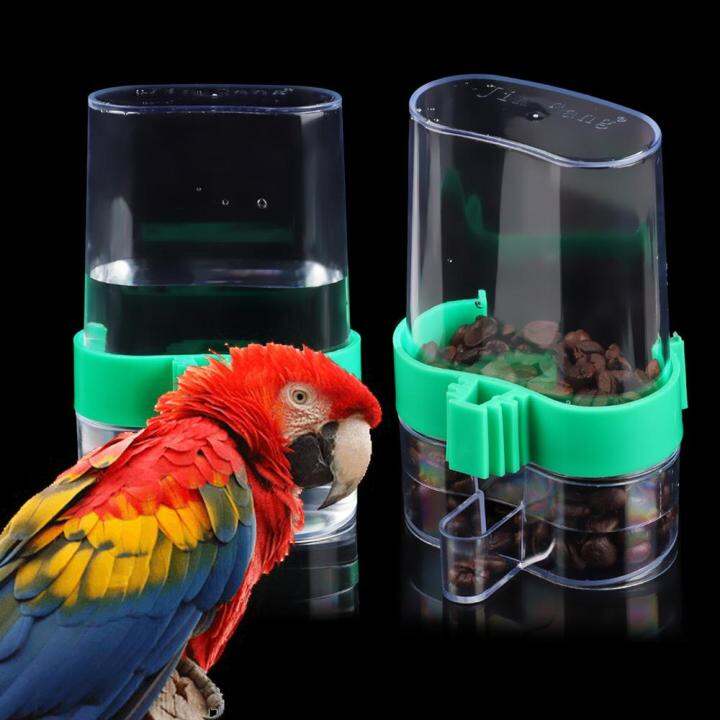 TELESCOPE Cups Parrot Feeder Bird Water Bottle Cage Water Dispenser ...