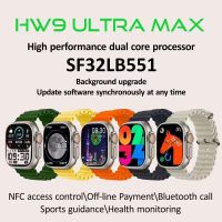 HW9 ULTRA MAXนาฬิกาไฮเทคนาฬิการุ่นใหม่ล่าสุดที่สามารถสัมผัสหน้าจอได้ หรือนาฬิกาอัจฉริยะที่มีฟังก์ชันต่างๆ รุ่น HW9 ULTRA MAX /Bluetooth