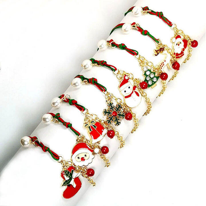 the-new-christmas-father-christmas-bracelet-accessories-snow-ornaments-bracelet-christmas