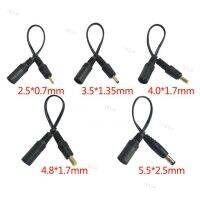 5pcs/lot 5.5x2.1mm DC Female Power Jack to DC Male Plug Cable 5.5*2.5mm 3.5x1.35mm 4.0*1.7mm Extension Connector Power Cord YB1TH