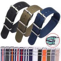 Fabric  Strap Woven Nylon  Watch Bands Steel Buckle Women Men Sport Bracelet 14mm 16mm 18mm 20mm 22mm Universal Belt Straps