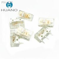 Free Shipping 10Pcs New HUANO Transparent White Micro Switch 100 million times button Switches Can replace D2FC F 7N D2FC-F-K