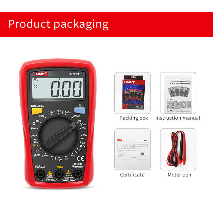 uni-t-ut33a-ut33b-ut33c-ut33d-palm-size-digital-multimeter-with-capacitancencvdiode-testcontinuity-buzzer