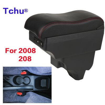 hot【DT】 208 armrest box 2008 modification Retrofit parts USB Ashtray Car Accessories 2019 2020 2021