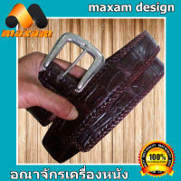 หนังจระเข้แท้ๆ ของแท้ หนังแท้  ใช้ทน ใช้นาน เข็มขัดหนังจระเข้เเท้    maxam design