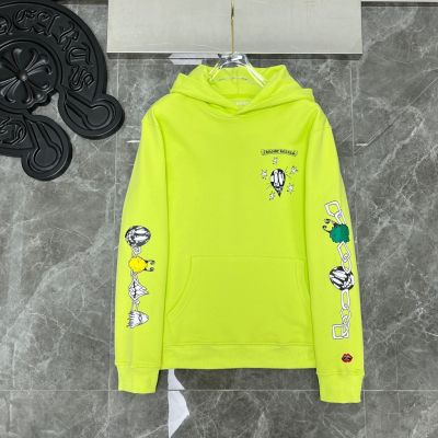 5YYE Chrome Hearts 2023 autumn and winter New Sanskrit hand-painted graffiti letter printing hooded sweater loose fashion all-match mens and womens same style