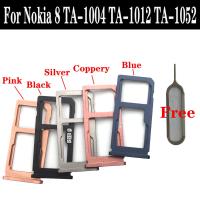 Shyueda 100% สำหรับ Nokia 8 Ta-1004 Ta-1012 Ta-1052 5.3 "ถาดใส่ซิมการ์ด Sd ถาดใส่ซิมพร้อมหมุด