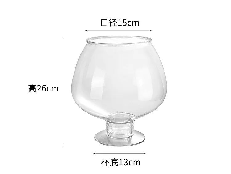 6000ML Extra-Large Wine Glass Large Capacity Plastic Beer Mugs Oversized  Goblet Fruits Cake Dessert Cups Creative Bars Drinkware