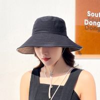 Ladies New Trend Double-Sided Fisherman Hat Korean Version Outdoor Double-Layer UV Protection Sunshade Travel Hiking Bucket Hat