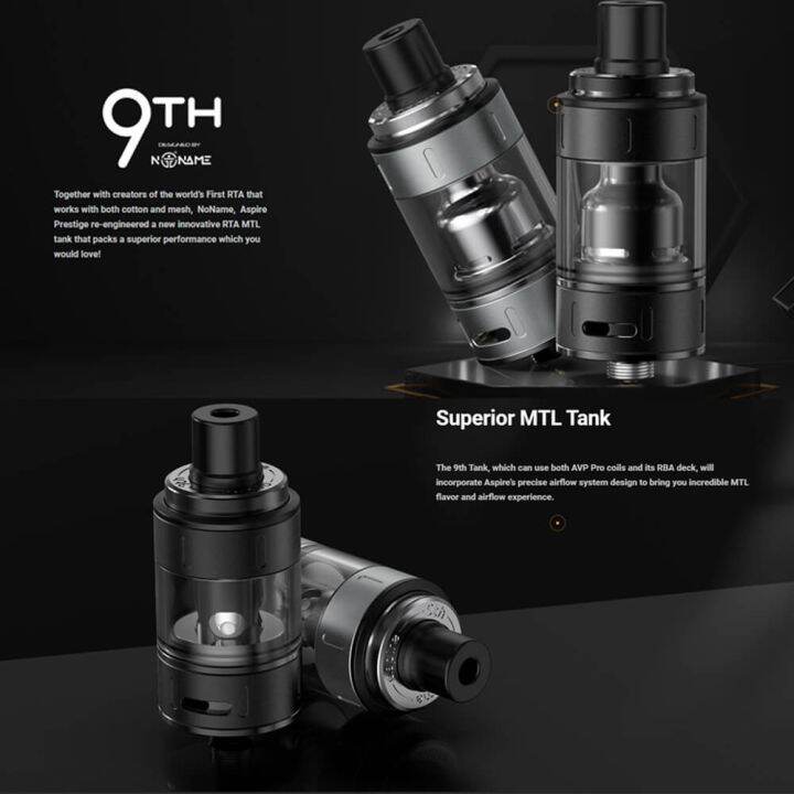 9th MTL RTA Tank By Aspire !! Ready Stock !! Lazada