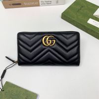 GUCCI กระเป๋าสตางค์ GG MARMONT ZIP AROUND WALLET