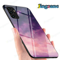 Jingsanc ฝาครอบกรอบ TPU แบบนุ่มสำหรับ Samsung Galaxy A34 5G,เคสสีสันแก้วลายรุ้งแบบไล่ระดับสีเคสใส่โทรศัพท์รุ้งไล่ระดับสีรองรับน้ำหนัก5G ซัมซุง A34 5G