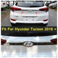 Laus ด้านหลังฝาปิด Trim Tailgate ประตู Handle Garnish แผง1PCS Fit สำหรับ Hyundai Tucson 2016 - 2018 ABS ชิ้นส่วนภายนอก