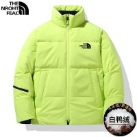 ♛ที่ได้❧The North Face Dynamic เสื้อขนเป็ดฤดูใบไม้ร่วงและฤดูหนาว2022ของผู้ชายเทรนด์ใหม่ทรงหลวมหนาอบอุ่นคอตั้งเป็ดสีขาวเสื้อขนเป็ด