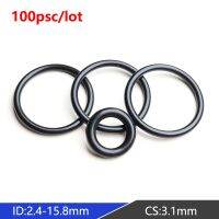 O-ring CS 3.1mm cincin segel karet NBR ID 2.4-15.8mm mesin cuci hidrolik mekanik suhu tinggi