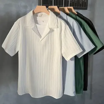 Ice Silk Solid Ins Loose Half Sleeve Shirt  Half sleeve shirts, Casual  shirts for men, Shirts