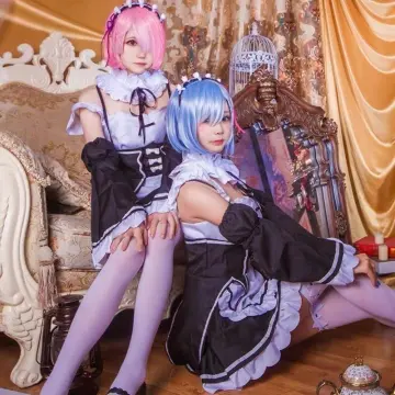 Re ZERO -Starting Life in Another World Rem Ram Fanart Christmas Cosplay  Costume