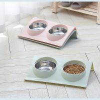 Pet Supplies Stainless Steel Bowl Cat Dog Bowl Pet Food Storage Bowls Outdoor Travel Portable Puppy Food Container Feeder Dish