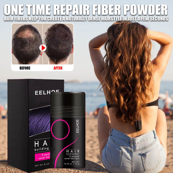 Eelhoe Hair Building Fibers Powder 5 Seconds Cover With Natural Look Hair Loss Hair Treatment