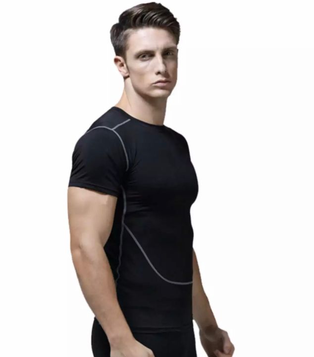 เสื้อรัดกล้ามเนื้อ-เสื้อออกกำลังกายแขนสั้น-กระชับกล้ามเนื้อ-t-shirt-sportwear
