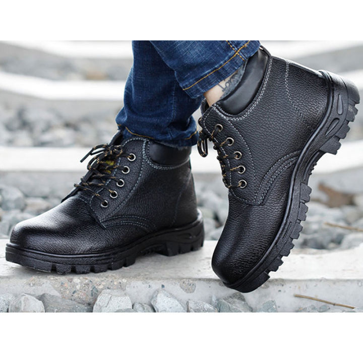 onesunnys-รองเท้าเซฟตี้สีดำส้นสูงผู้ชายรองเท้าเชฟหัวเหล็กรองเท้าทำงานกลางแจ้ง-safety-shoes