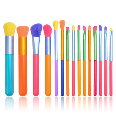 15PCS Makeup Brush Full Set of Portable Makeup Brush Foundation Eyeshadow Make Up Brush Set Blush Professional Beauty Tools