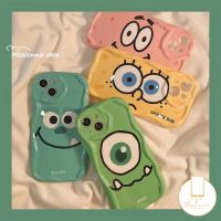 MissConnie เคสลายการ์ตูนน้อยน่ารักมอนสเตอร์สำหรับ Infinix Smart 6 7 5 6Plus 30i 10Lite Hot 11 20 12 30 9 10 Play Note 12 G96 12 4G ขอบหยัก3D ขอบโค้งมนน่ารักฝาครอบแบบนิ่มรูปดาวสปันจ์บ็อบแพทริก