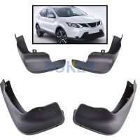 JHTJHNDTGFJHND สำหรับ Nissan Qashqai J11 2014 2015 2016 2017 Mudflaps Splash Guards Mud Flap Mudguards Fender ด้านหน้าด้านหลังชุด Molded รถ Mud Flaps