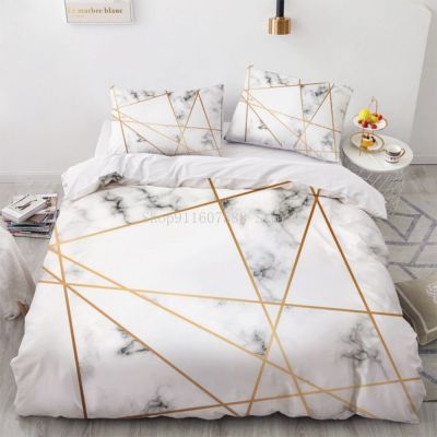 Simple Bedding Sets 3D Marbling Duvet Quilt Cover Set Comforter Bed Linen Pillowcase King Queen Full Double Single Home Texitle