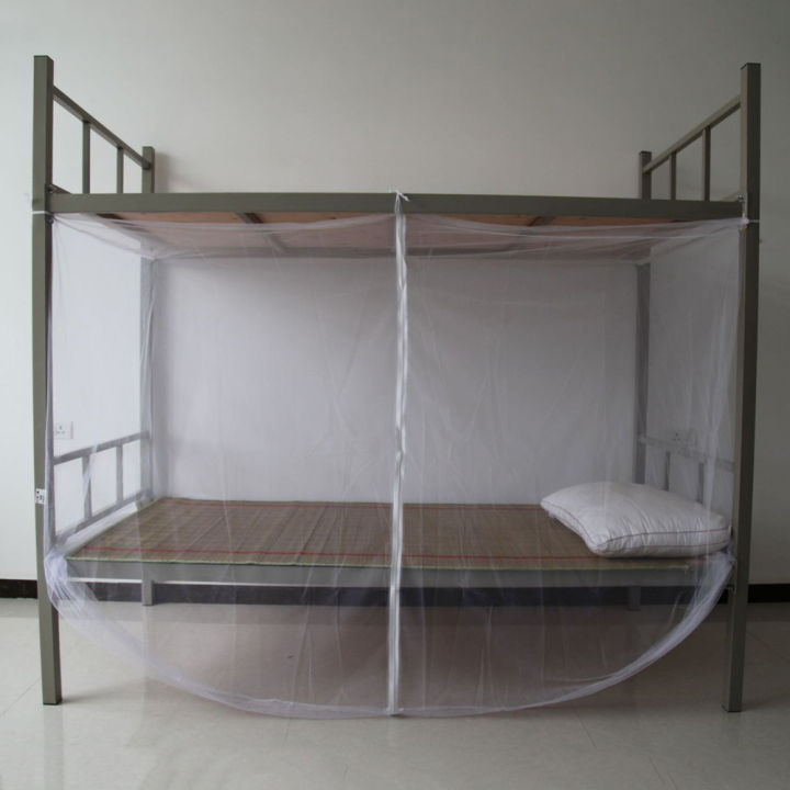 ls-สต็อก-ตาข่ายกันยุงหน้าจอมุ้งคลุมเตียงเตียงสองชั้นสแควร์-tie-สุทธิที่กันแมลงสำหรับเดินทาง