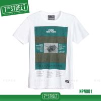 7th Street เสื้อยืด แนวสตรีท รุ่น Paris NY (ขาว) NPN001 (ของแท้)