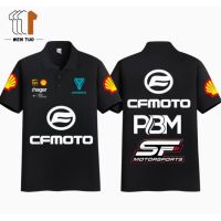 2023 New Fashion  CFMOTO MOTOGP custom motorcycle race short sleeve 150NK 250NK 300NK 450NK 650NK 800NK 250SR 450SR 700CLX 250CLX 650MT 800MT outdoor riding POLO shirt，Size: XS-6XL Contact seller for personalized customization of name and logo