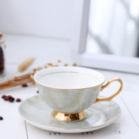 Simple Modern Coffee Cup Sets Bone China Small Cute Wedding Tea Cup Set Saucer Porcelain Gold Rim Metal Xicara Drinkware EB50BD